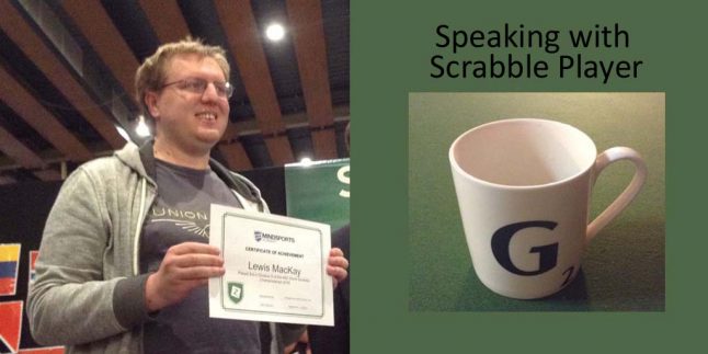Gerry Carter Interview with Scrabble Player Lewis Mackay