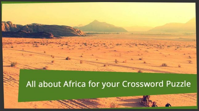 crossword puzzle in africa